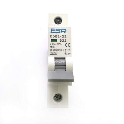ESR B6B1-32 B32 32A 32 Amp MCB Circuit Breaker Type B